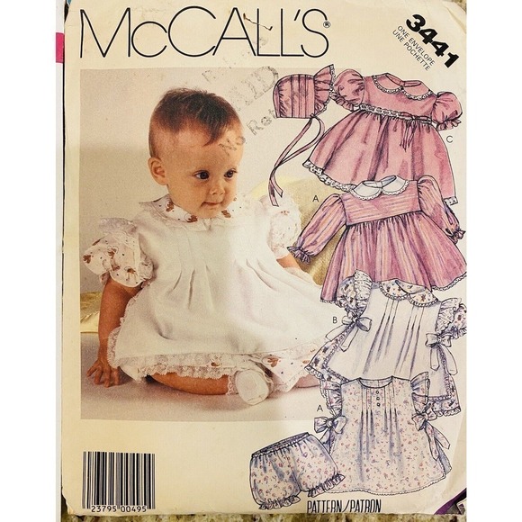 Simplicity McCall’s Vintage Sewing Patterns Four Piece Lot Girls Infant Dresses - Picture 4 of 5